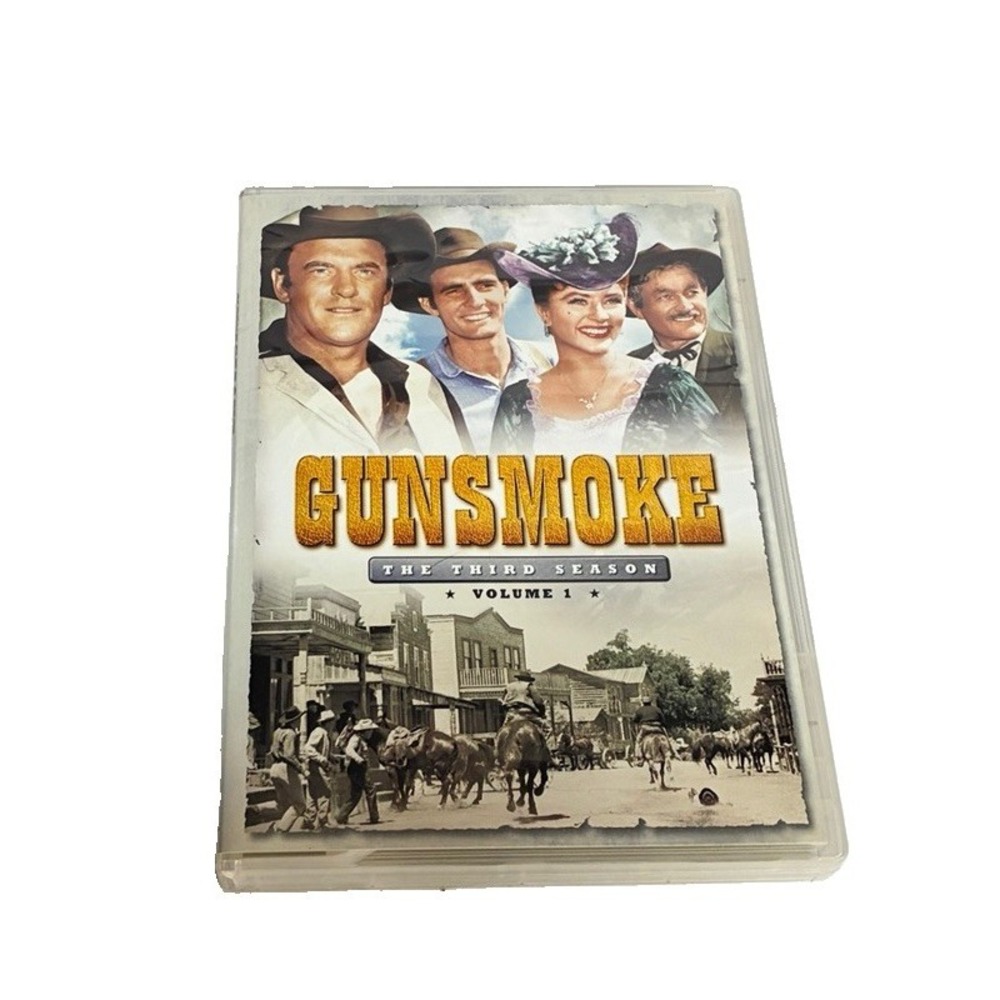 Gunsmoke The Third Season Volume 1 DVD 3 Disc Set James Arness 1957-58 Complete